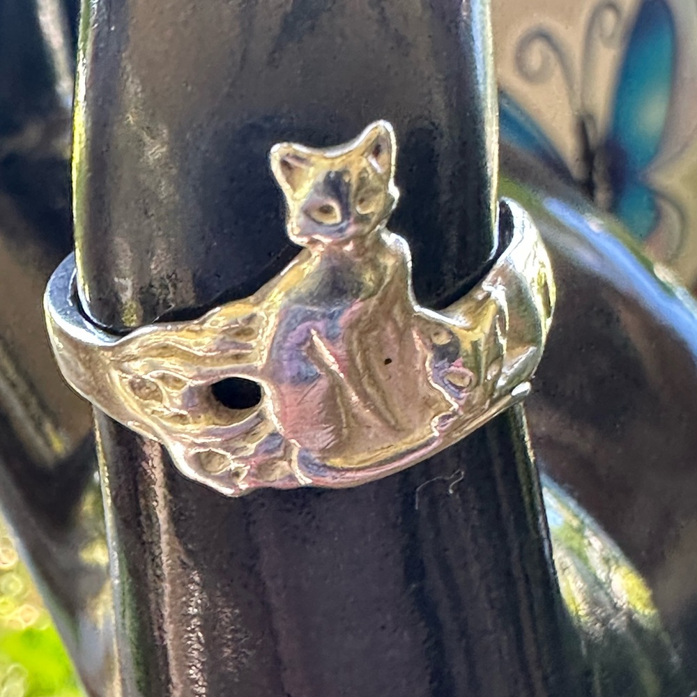 Silver Cat with Graceful Elegance